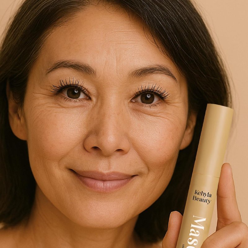Kehyla Beauty™ Mascara - Lengthening & Volumizing Formula for Mature Women | Smudge-Proof, Water-Resistant, Long-Lasting in Black & Brown