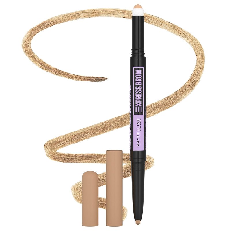 Maybelline 2-In-1 Eyebrow Pencil & Powder - Light Blonde, Easy Application