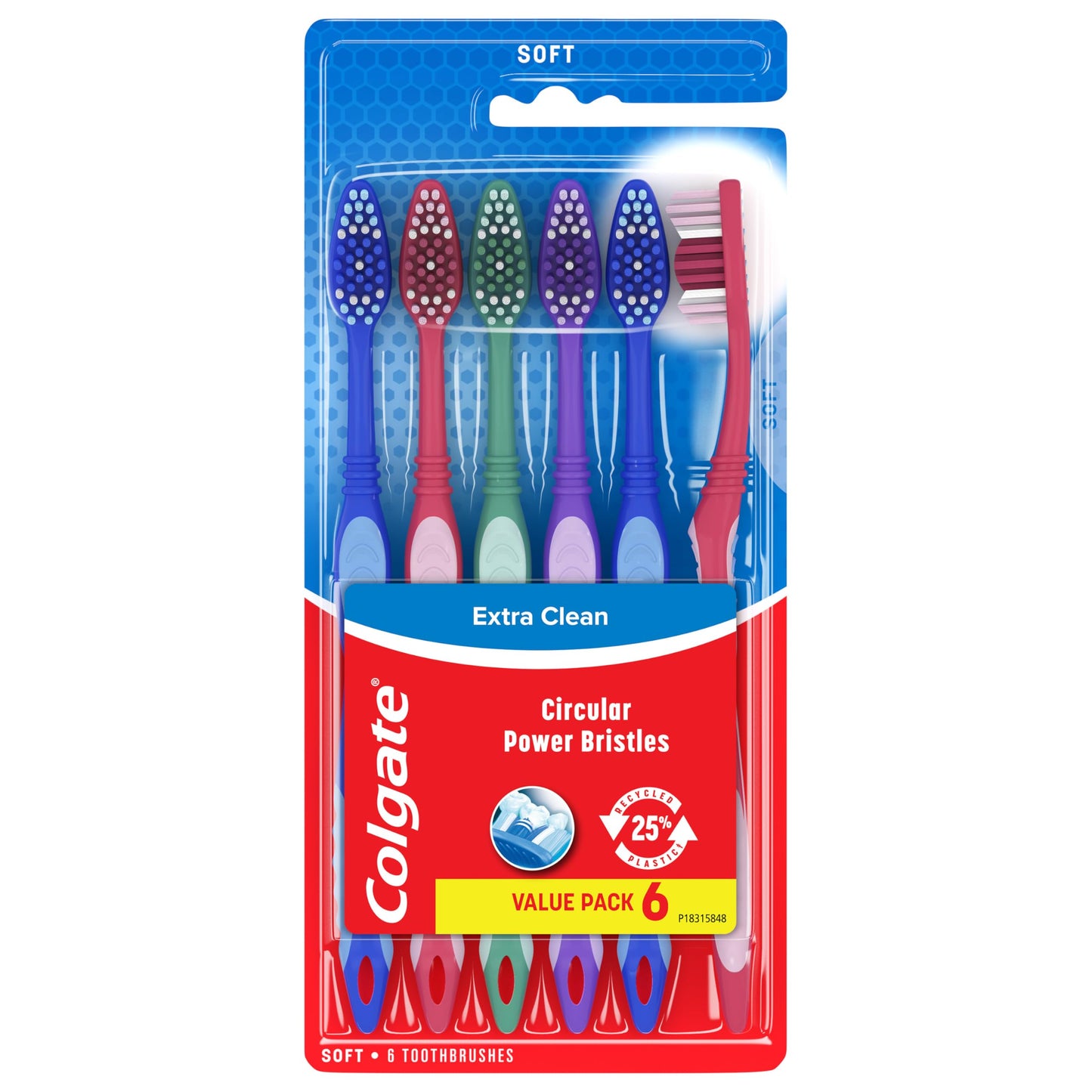 Colgate Extra Clean Toothbrush, Soft Toothbrush for Adults