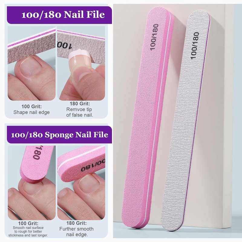 Press On Toenails for Women - 240 Pcs French Tip Set with Nail Glue | 15 Sizes Available