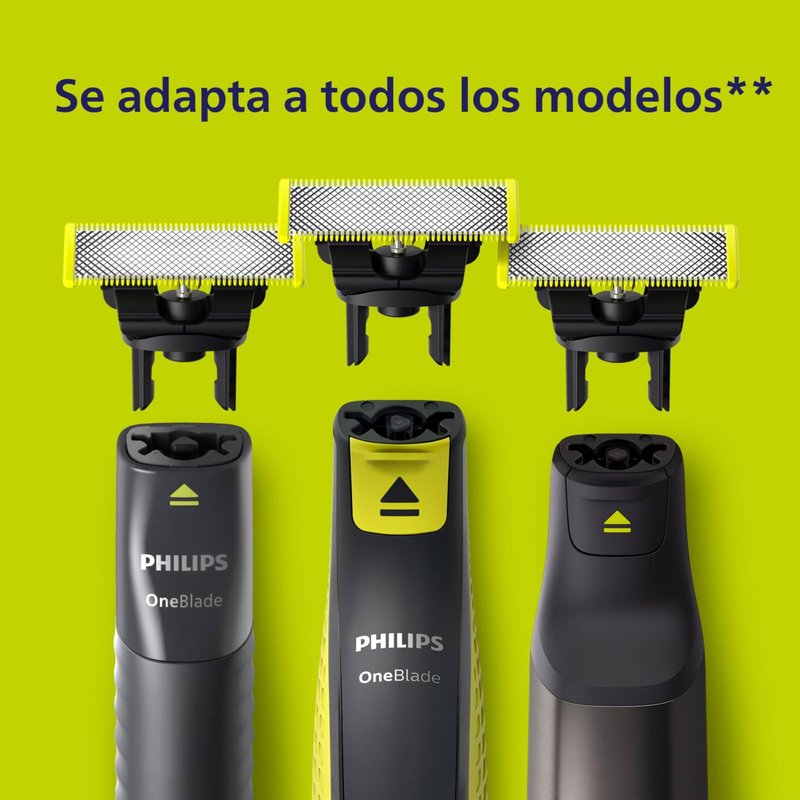 Philips OneBlade Replacement Blades for Face/Body Kit Original Replacement Blades Compatible with all OneBlade Electric Razors QP2630
