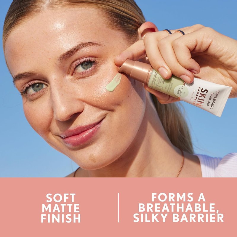CoverGirl TruBlend Skin Enhancer Primer - Hydrating & Pore-Blurring Formula | Cashmere Calm, 0.81oz