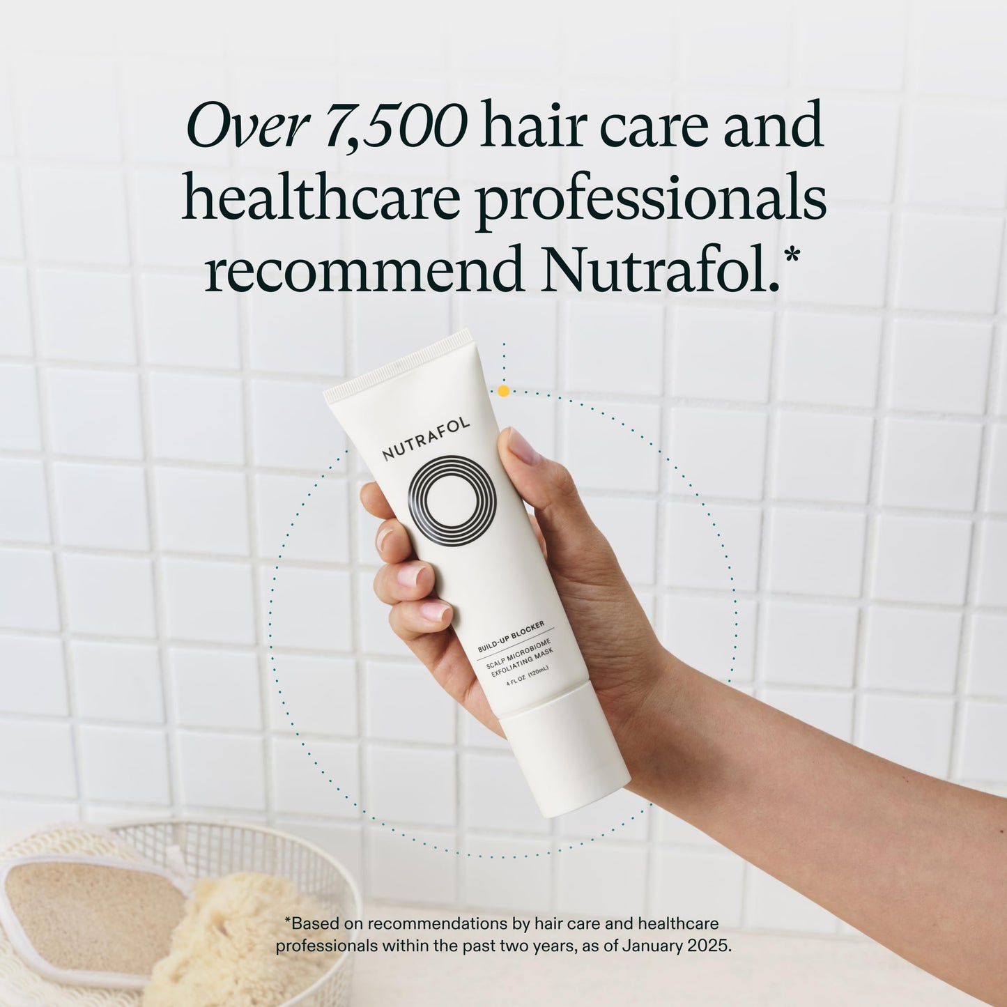 Nutrafol Exfoliating Scalp Mask, Eliminates Product Build-up and Oil for Healthier Hair and Scalp, Physician-formulated for Thinning Hair, Color and Extension Safe - 4 Fl Oz Bottle
