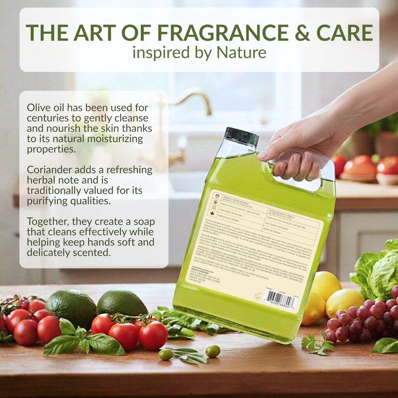 Cucina Coriander and Olive Tree 33.8 oz Purifying Hand Wash Refill