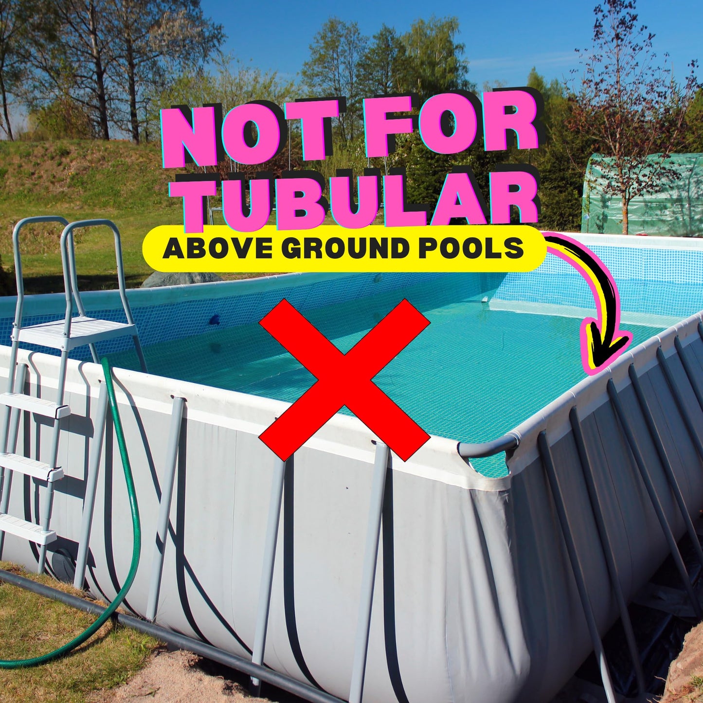 2-Pack Poolside Cup Holders for Square-Top Above Ground Pools, Adjustable Fit for Wide Edges, Non-Slip Silicone Grips, Fits Tumblers & Drink Bottles, Use on Deck, Boat & Patio, Silver Grey