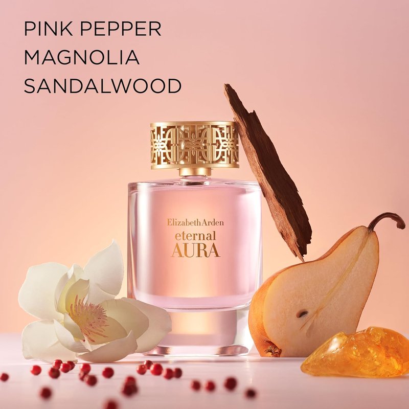 Elizabeth Arden Eternal Aura Eau de Parfum - Floral & Amber Women's Perfume with Pink Pepper, Magnolia & Sandalwood