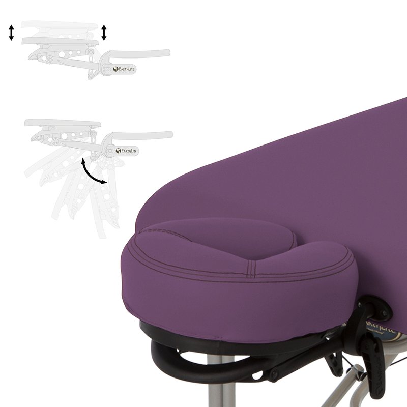 EarthLite Portable Massage Table Luna - 30" Wide, CFC Free Professional Foam, Weighs Only 29lbs, Patented, Strong Aluminum Reiki Frame (Working Weight 750lbs)