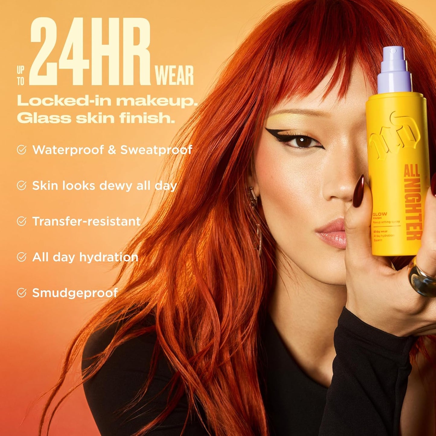 Urban Decay All Nighter Setting Spray - Waterproof, 24HR Wear, Ultra-Fine Mist | 4 fl oz