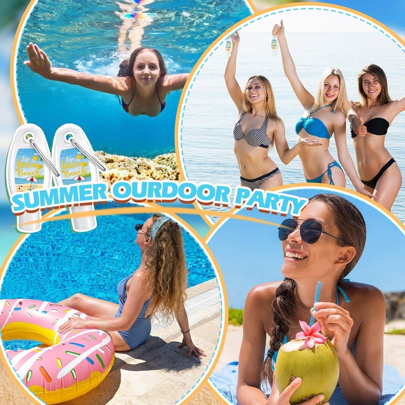 Leelosp Mini Sunscreen - 15 Pcs Travel Size SPF 30 Water-Resistant Lotion | Perfect for Summer Events
