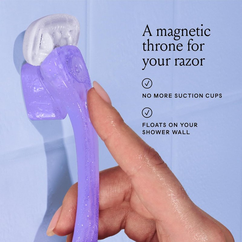 Billie Women's Razor Shave Kit - 5-Blade Razor + 2 Refills + Magnetic Holder | Moonbeam Color