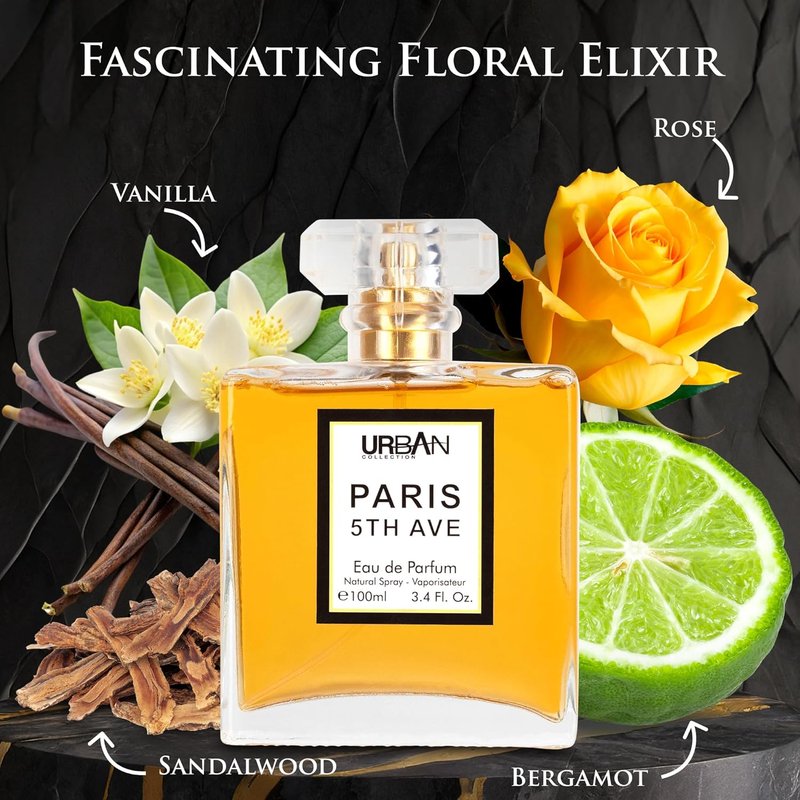 Paris 5th Avenue Eau De Parfum for Women - Elegant Floral Fragrance with Aldehydes & Ylang Ylang | 100ml Bottle