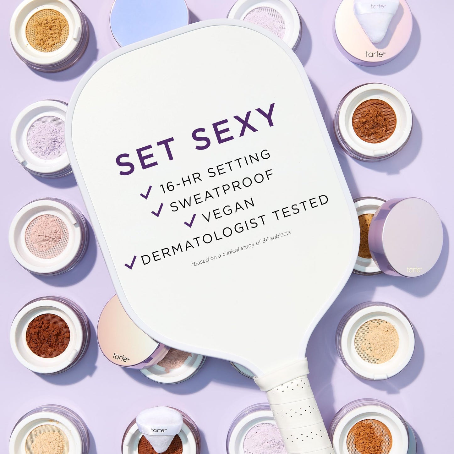 tarte creaseless setting powder – Loose Face Powder, Lightweight Oil-Absorbing Formula for Longwear Finish, Vegan & Cruelty-Free, full size, yellow