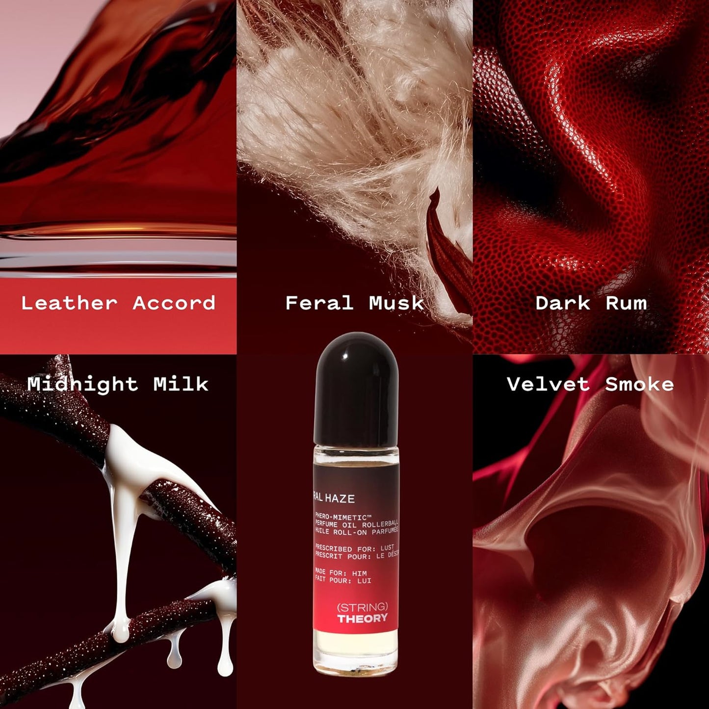 STRING THEORY | Garrett Men's Pheromone Roll-On Cologne - Spicy Vanilla & Smoky Musk - Lasts 3 Hours