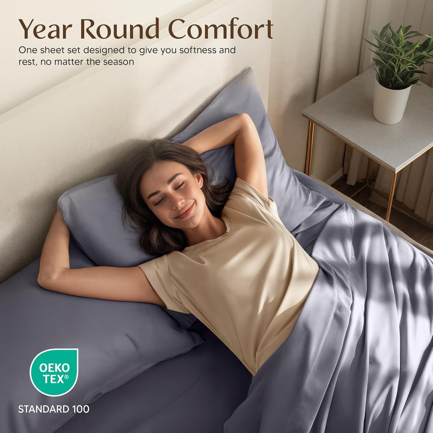 Utopia Bedding Queen Size Sheet Set - Soft, Breathable Microfiber | 4-Piece in Grey, Oeko Tex Certified