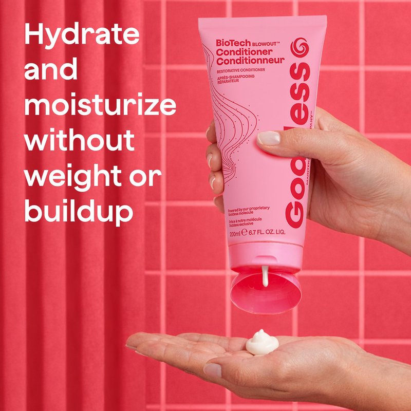 BioTech Restorative Hair Conditioner 6.7 fl oz, Strengthens, Improves Elasticity & Resistance to Breakage, Sulfate & Paraben Free, Blowout Care, Salon-Grade Formula, by Goddess Maintenance