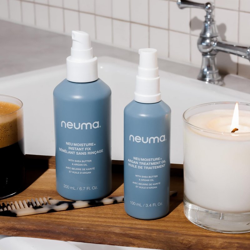 Neuma Neu Moisture Leave-In Hair Treatment Spray | Detangling Spray With Heat Protection | Nourishing Hydration With Shea Butter & Argan Oil For All Types of Hairs