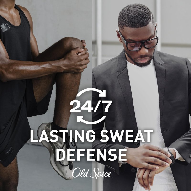 Old Spice Antiperspirant Deodorant for Men, 24/7 Sweat & Odor Protection, 24/7 Lasting Freshness, Invisible Solid, Swagger with Cedarwood Scent, 3.4 oz