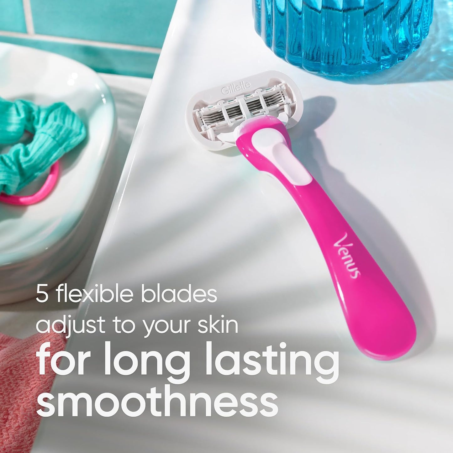 Venus Extra Smooth Disposable Women's Razors - Green, 2 Count | Perfect for Sensitive Skin