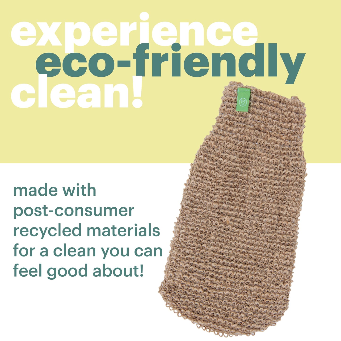 Cleansing Sisal Mitt by Afterspa, Body Scrubber Shower Mitt, Body Exfoliator, Vegan and Cruelty Free