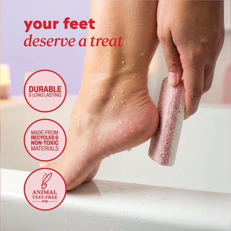 Onyx Professional Double Sided Pumice Stone, 2 Pack - 100% Siliglass Callus Remover for Feet, Elbows, Knees, Dead Skin, Heels, Hands, Foot File Scrubber Exfoliator, Pumice Stone for Feet