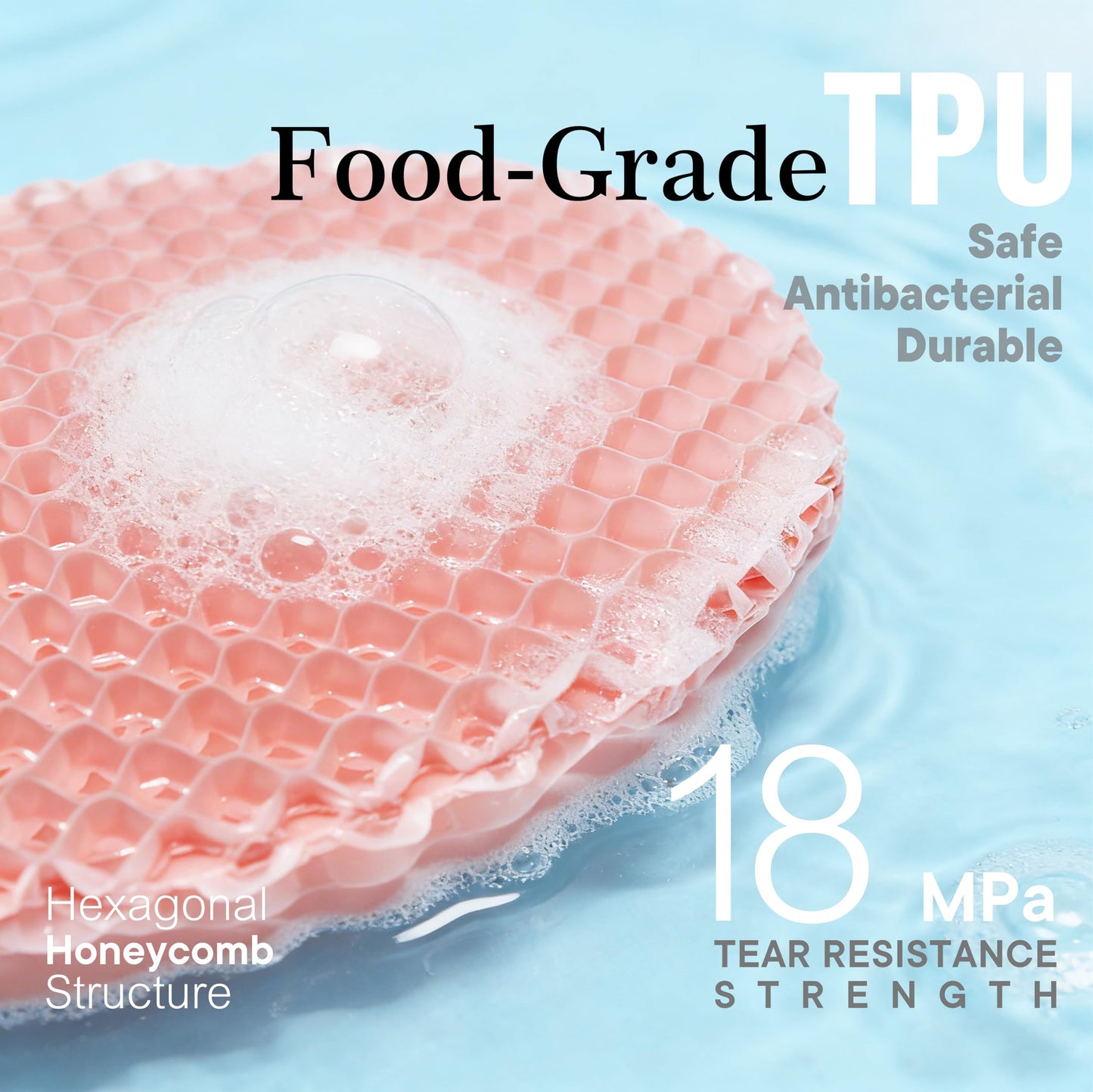 Bath Mitt - Exfoliating Glove, Honeycomb Body Scrubber,Massage Body Scrub Gloves for Home Spa,Mitt Sponges for Cleaning Body,Deep and Gentle,Fast foaming (Pink(Softer,Small Size,) New Version)