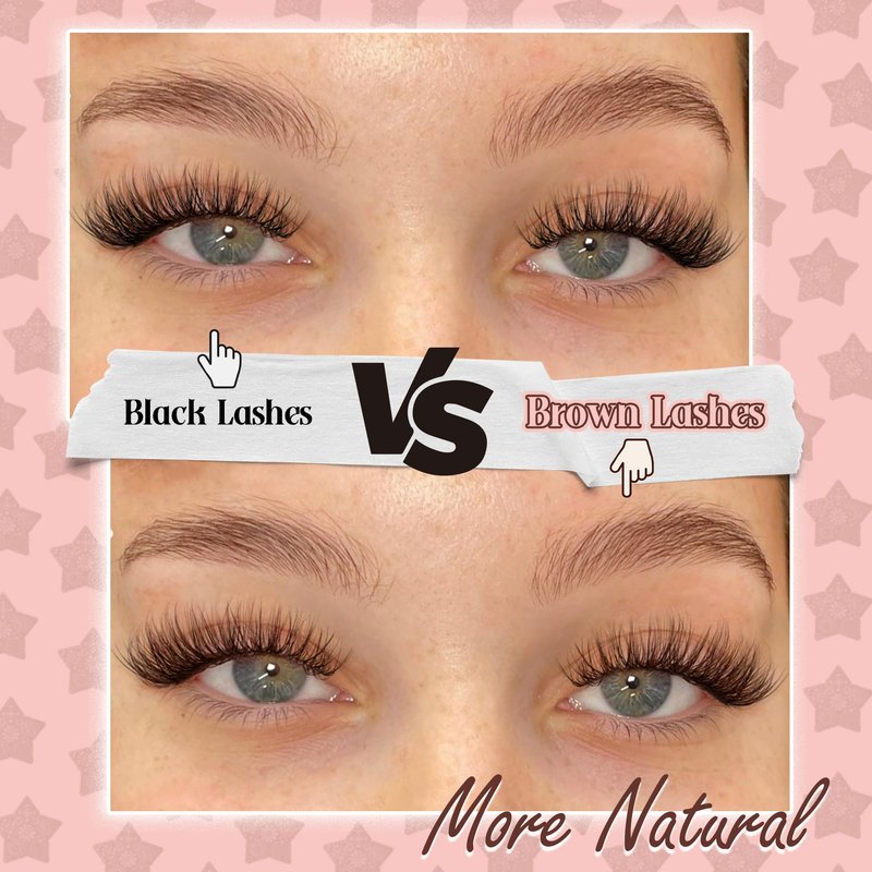 Brown Lash Clusters Kit Natural Dark Brown Eyelash Extensions Kit Wispy Individual Lashes C-Curly Cluster Lashes Extensions with Bond and Seal Lash Glue and Eyelashes Tweezers Lash Kit