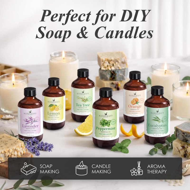 Handcraft Blends Rosemary Essential Oil – Huge 4 Fl Oz – 100% Pure and Natural – Premium Grade Essential Oil for Diffuser and Aromatherapy, Skin, Massage, Candle and Soap Making Fragrance