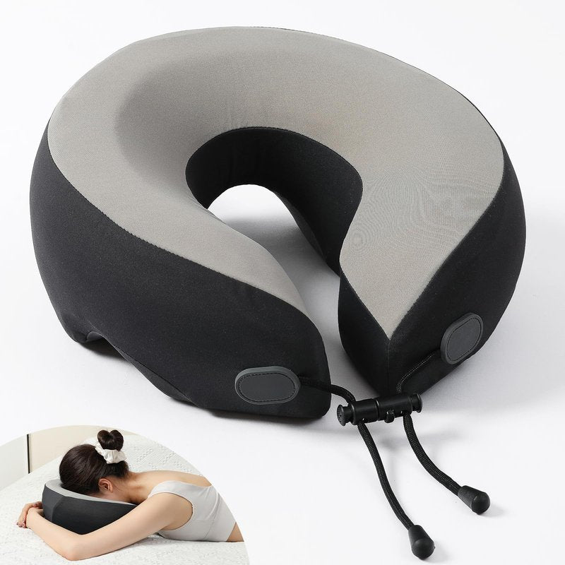 Dahoon Holly Ergonomic Face Down Pillow with Premium Memory Foam for Post-Surgery Recovery, Comfortable Sleep, and Massage | Features Adjustable Strap, Breathable Fabric, and Air Circulation Design
