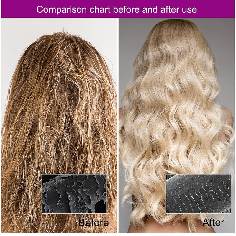 Skiennix Deep Conditioning Microwavable Heat Cap - Hair Steaming Therapy for Healthy Hair (Purple)