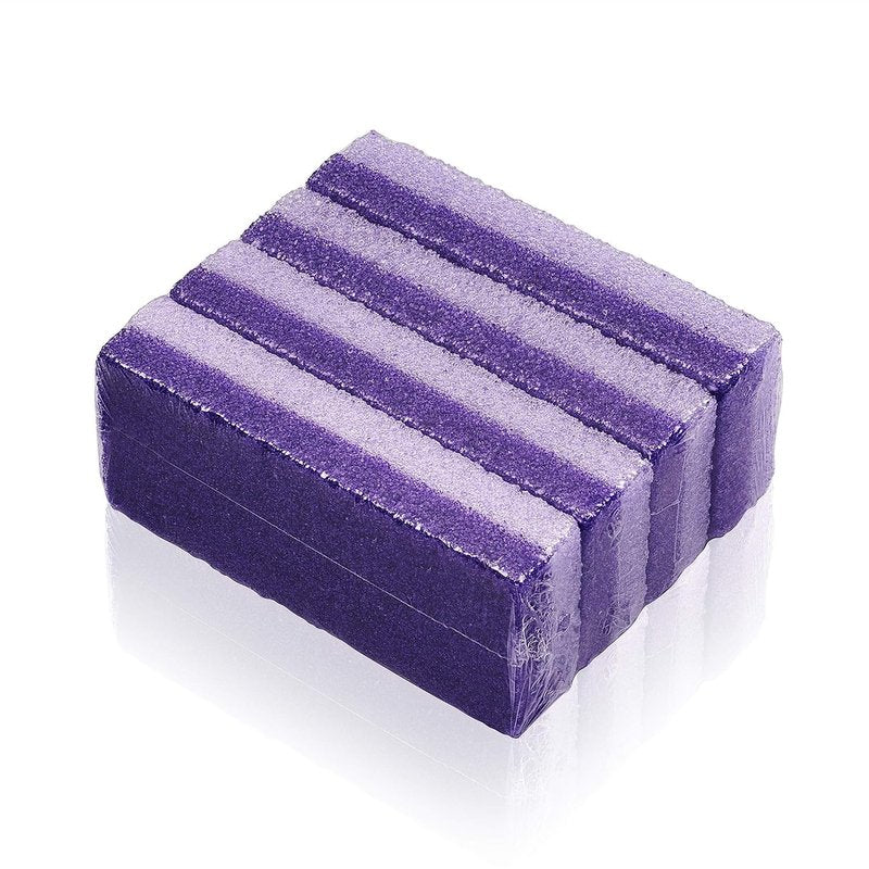 Pumice Stone | Foot Scrubber & Callus Remover - Set of 4 for Smooth, Soft Feet