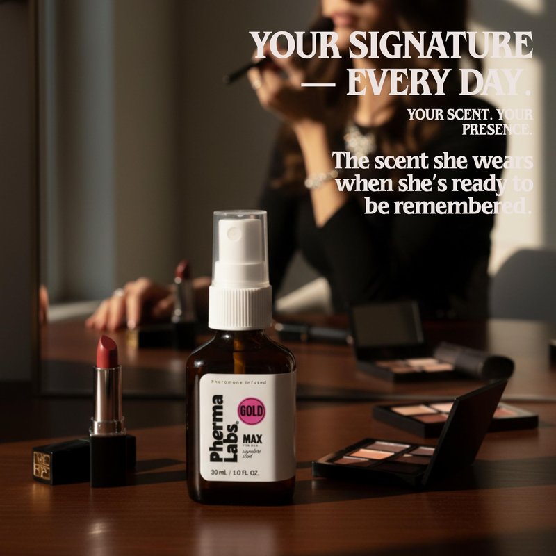 PHERMALABS MAX GOLD for Her – Pheromone-Infused Luxury Perfume for Women, Presence Enhancing Signature Scent, Long-Lasting Feminine Fragrance, 30ml