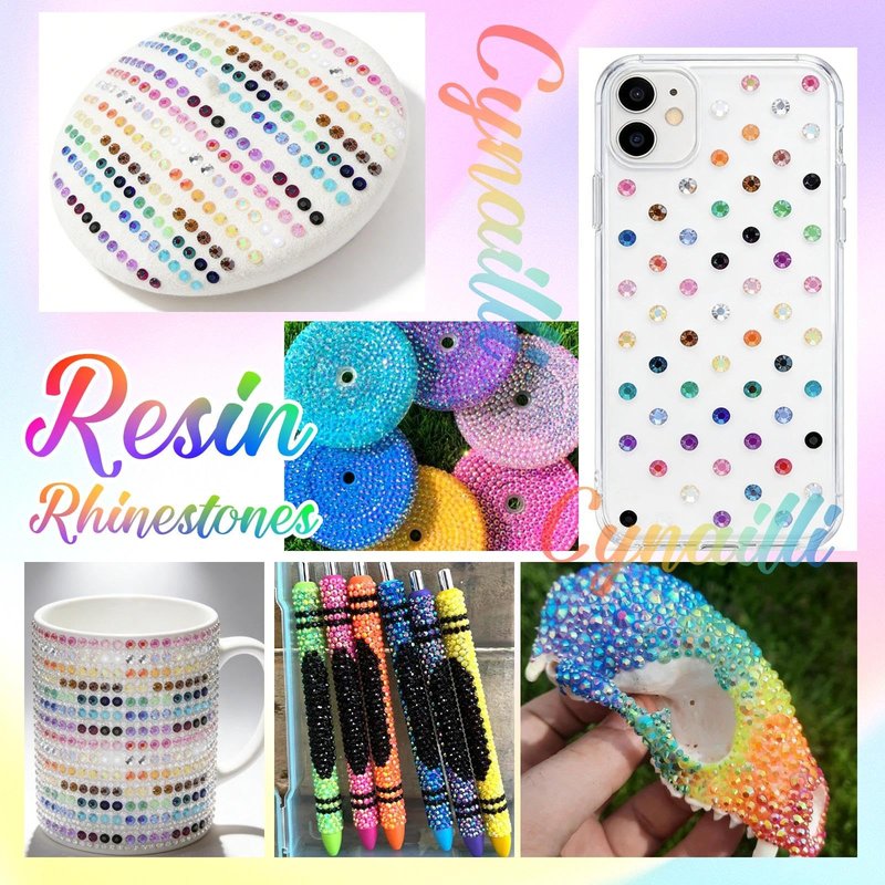 32000Pcs 3MM Colors Flatback Rhinestones for Bedazzling, Jelly Resin Rhinestones Gems, Colorful Gems Bedazzling for Crafting DIY Face Makeup Crafts Tumblers