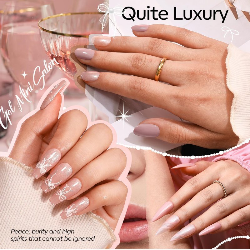 Modelones 15ML 12Pcs Gel Nail Polish Set, Same Color Same Bottle Nude Pink Milky White Beige Skin Tones Neutral Brown Hema-free Gel Polish Kit Spring Soak Off Gel Polish Set Manicure Nail Art