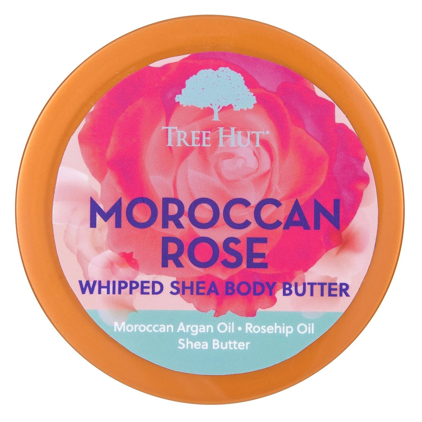 Tree Hut Moroccan Rose Whipped Shea Body Butter - Hydrating Moisturizer for Soft Skin | 8.4 Oz