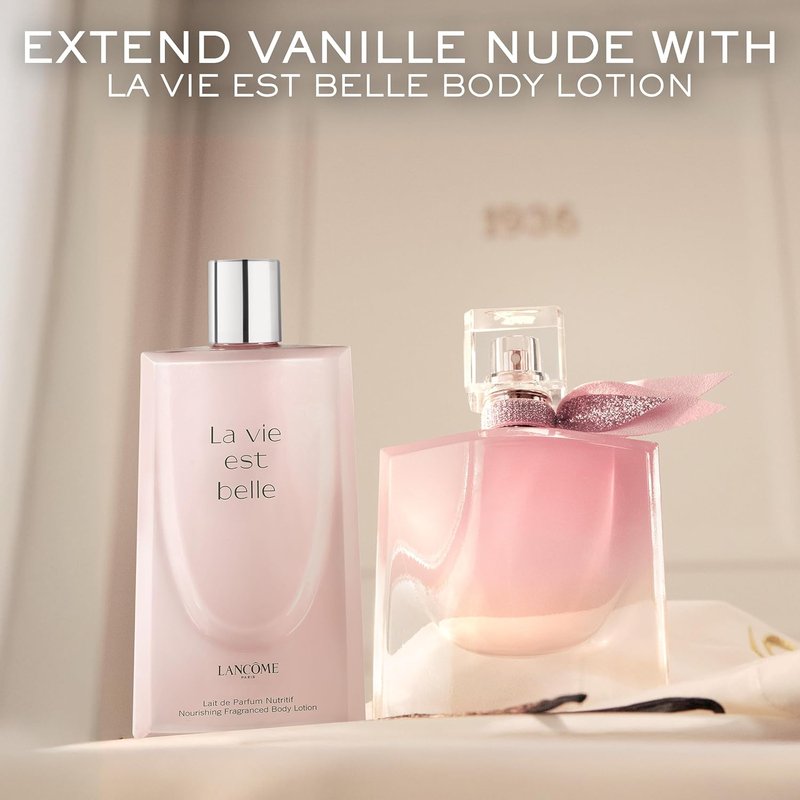 Lancôme La Vie Est Belle La Vie Vanille Nude Eau de Parfum - Long Lasting Fragrance with Notes of Solar Jasmine, Glazed Bourbon Vanilla, White Musk - Floral & Sweet Women's Perfume