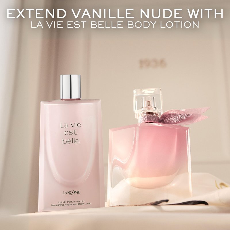 Lancôme La Vie Est Belle La Vie Vanille Nude Eau de Parfum - Long Lasting Fragrance with Notes of Solar Jasmine, Glazed Bourbon Vanilla, White Musk - Floral & Sweet Women's Perfume 1.7 Fl Oz.