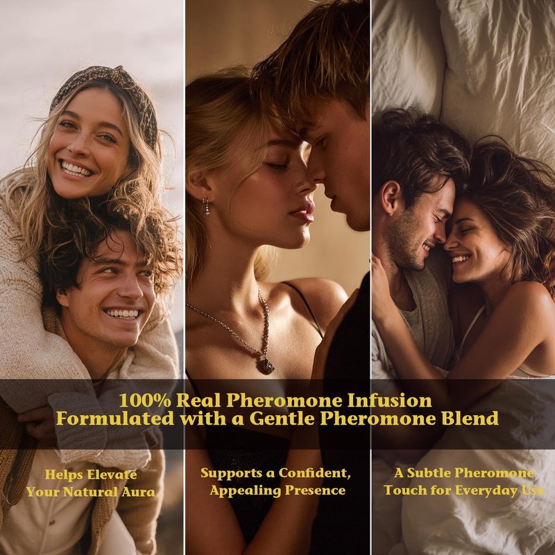 PUREU Pheromones Perfumes for Women, Long Lasting Santal Luxe Pheromone Perfume Fragrance Roll on Eau De Parfum with Essential Oil, Pheromones Oil for Women, 0.34 Fl Oz/10Ml Made in USA