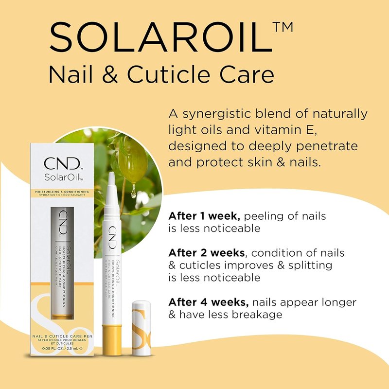 CND Cuticle Oil Pen - SolarOil & RescueRXx Keratin Nail Treatment | Travel-Sized On-the-Go Care