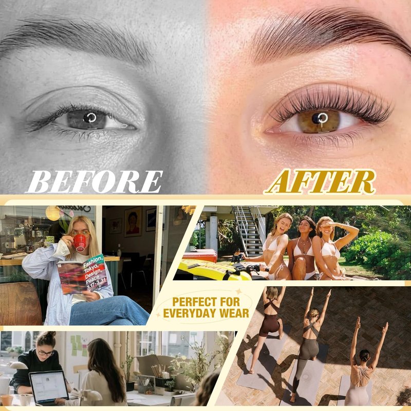 Short Lash Clusters Natural Cluster Eyelash Extensions 8-10-12MM Clear Band Cluster Lashes Extensions Wispy Individual Lashes CC-Curly Eyelash Clusters Pestañas Postizas Naturales 144Pcs DIY Lashes