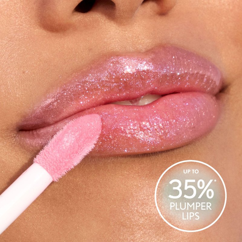 Covergirl Clean Fresh Yummy Plumper Lip Gloss, 720 Like You A Choco-Lot, Shiny, Vegan Formula, Easy to Apply, Minty Flavor, 0.33oz