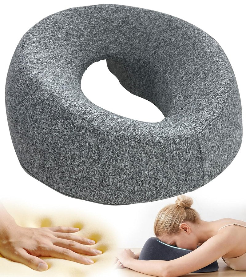 Face Down Pillow - Breathable Memory Foam Cradle for Massage & Prone Sleeping | Comfortable Stomach Sleeping Cushion