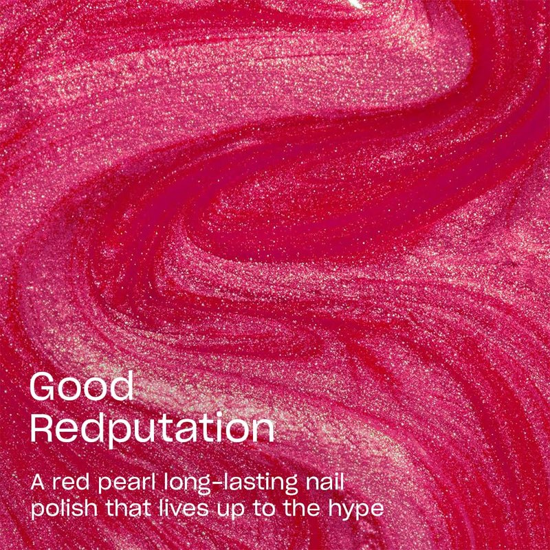 OPI Infinite Shine Good Redputation | Opaque Bright Red Pearl Long Wear Gel Like Nail Polish | Vegan, Long Lasting, Streak Free