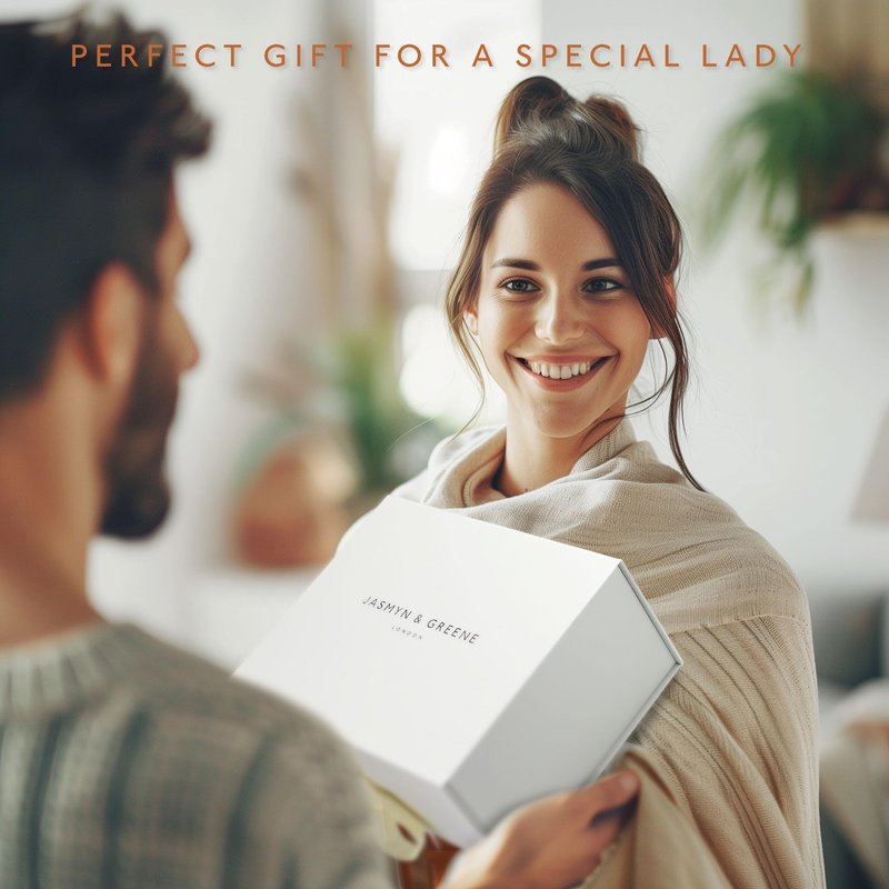 Jasmyn & Greene Luxury Spa Gift Basket for Women - 10 Relaxing Spa Birthday Gifts for Women with Lavender. Bridal Shower Gifts for Woman with Self Care Kit. Get Well Soon Package for Mother Sister.