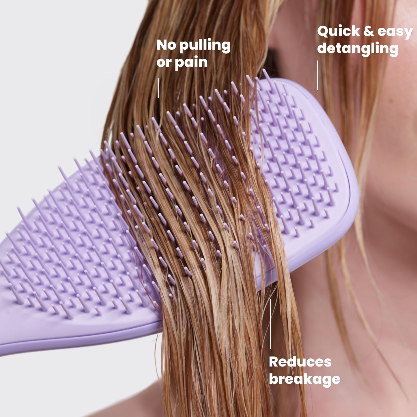 Tangle Teezer Fine Ultimate Detangler Brush, Dry & Wet Hair Brush to Detangle & Reduce Breakage for Fine Hair Types, Marshmallow Pink & Mint