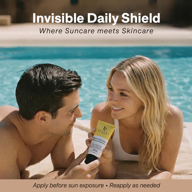 Mineral Sunscreen for Body SPF 50 – Reef Friendly Broad Spectrum Zinc Oxide, Made in USA with Organic & Natural Ingredients, Water Resistant 80 Min, Non Toxic Baby Sunblock for Kids, No White Cast