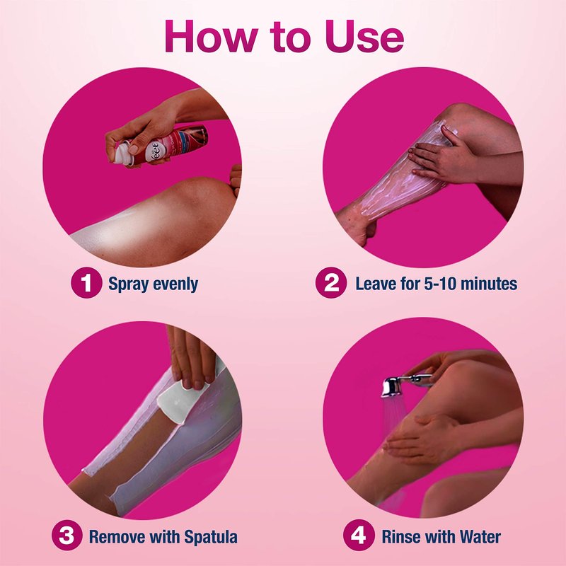 Hair Removal Cream – VEET Legs & Body 3 in 1 Spray On Hair Removal Cream, Sensitive Formula with Aloe Vera and Vitamin E, 5.1 oz Spray Can