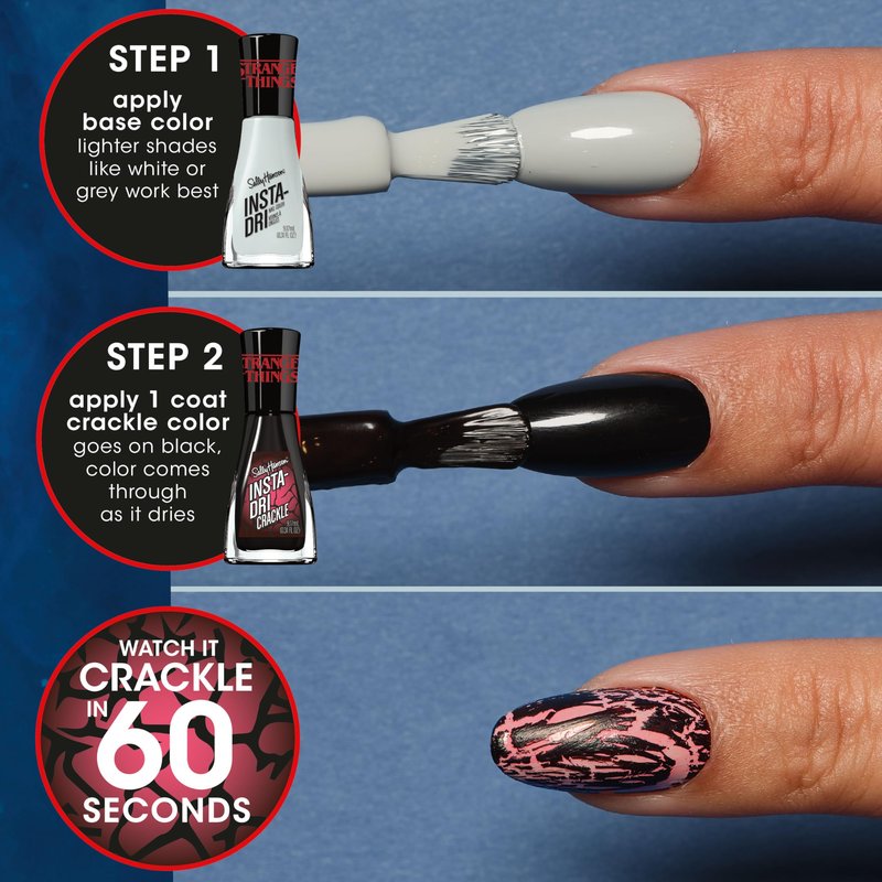 Sally Hansen Insta-Dri x Stranger Things Nail Polish, Rift, 0.31oz