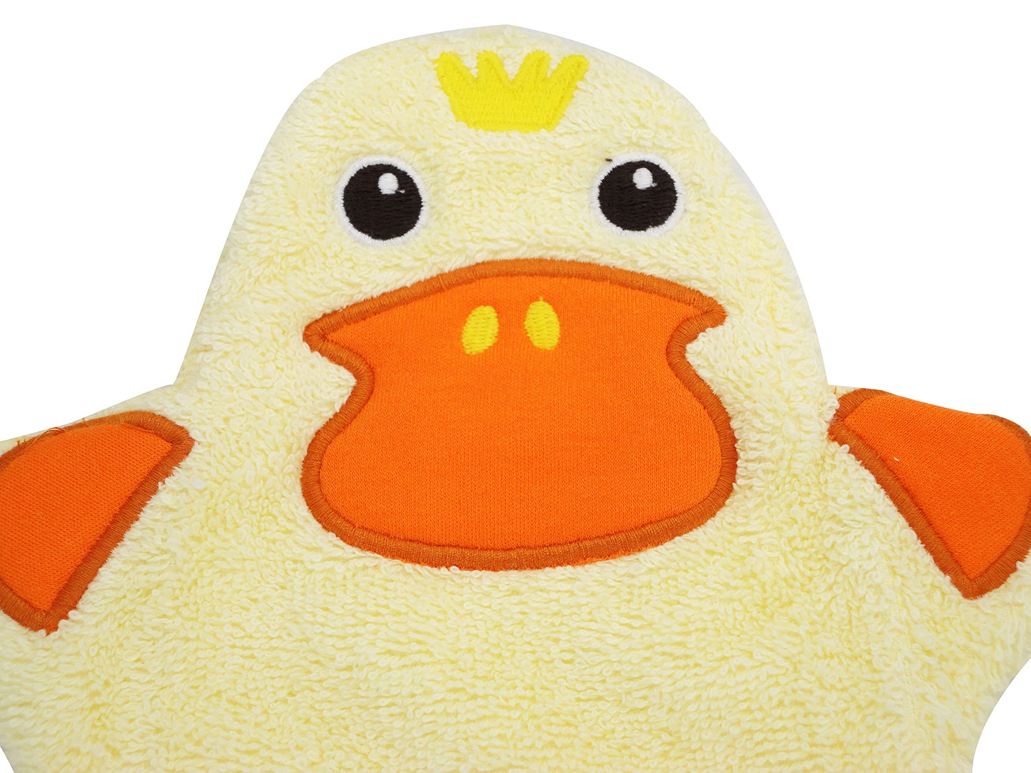 JN&LULU Baby Organics Bath Mitt Toddlers Bath Cotton and Soft Scrub Bathing Loofah Baby Shower Gifts (Duck)
