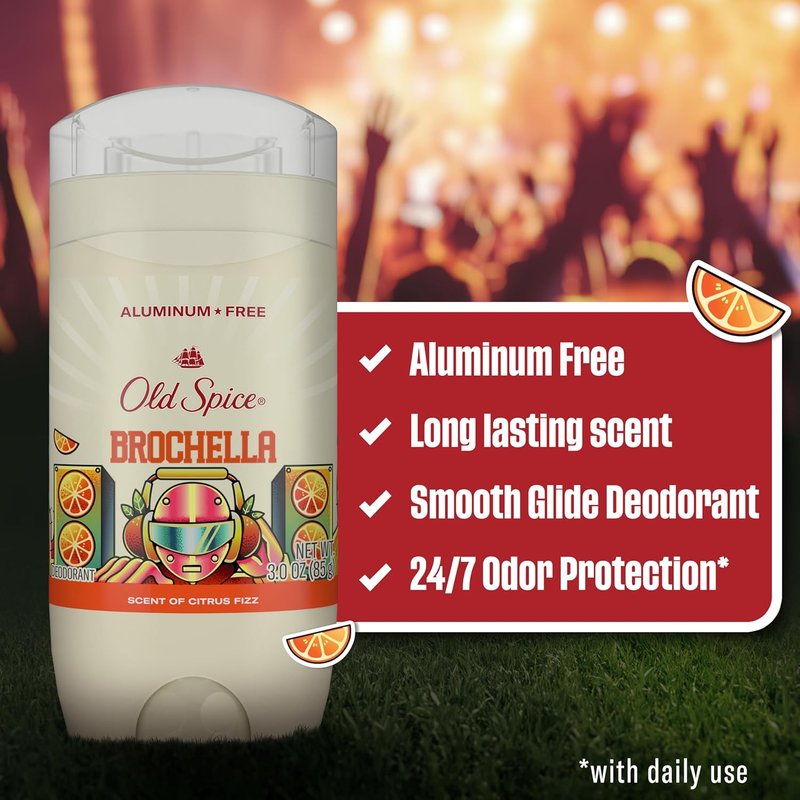 Old Spice Deodorant for Men - Aluminum Free, 24/7 Odor Protection, Citrus Fizz Scent, 3.0 oz