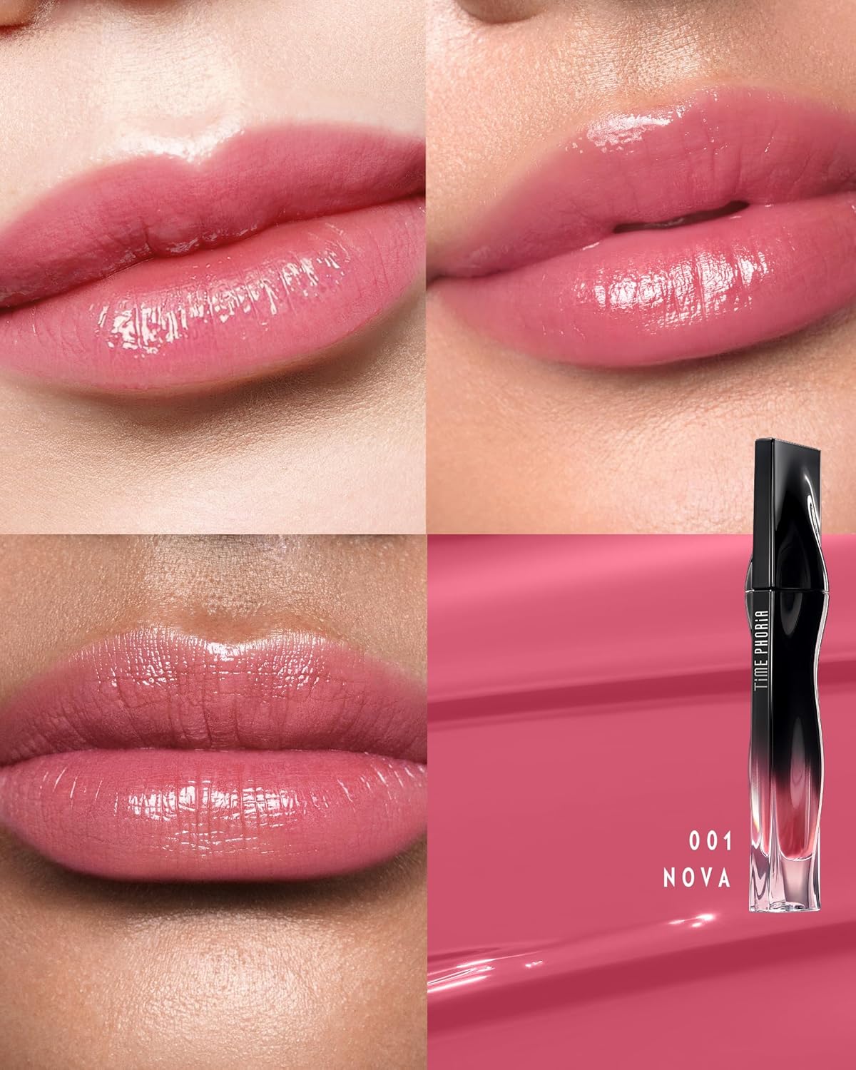 Stellar Dust Lip Stain - Transfer-Proof Soft Pink Lip Gloss | High-Pigment, Hydrating & Long-Lasting